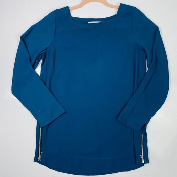 SOFT SURROUNDINGS Lisse Semi‎ Sheer Pullover Blouse - Picture 3 of 9